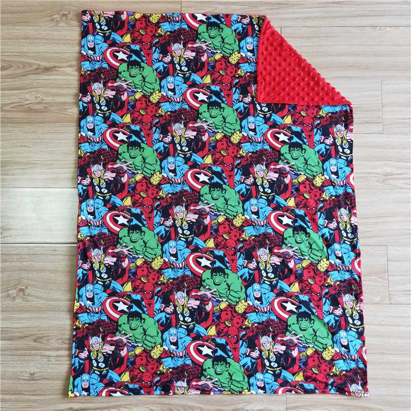 RTS NO MOQ Baby Kids Carpet BL0022 Red Polka Dots Blankets