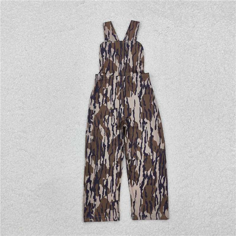 RTS NO MOQ Summer Baby Girls Bodysuit SR1990 Bottomland Camo Straps Jumpsuits