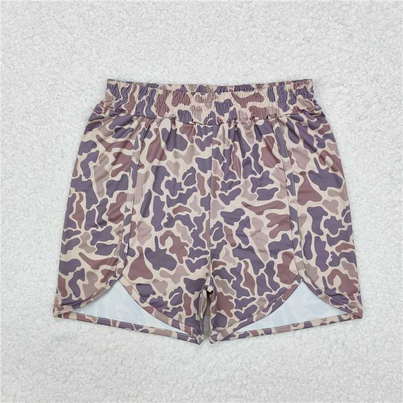 RTS NO MOQ Adult Women Summer Pants SS0374 Grey Camo Hunting Summer Shorts