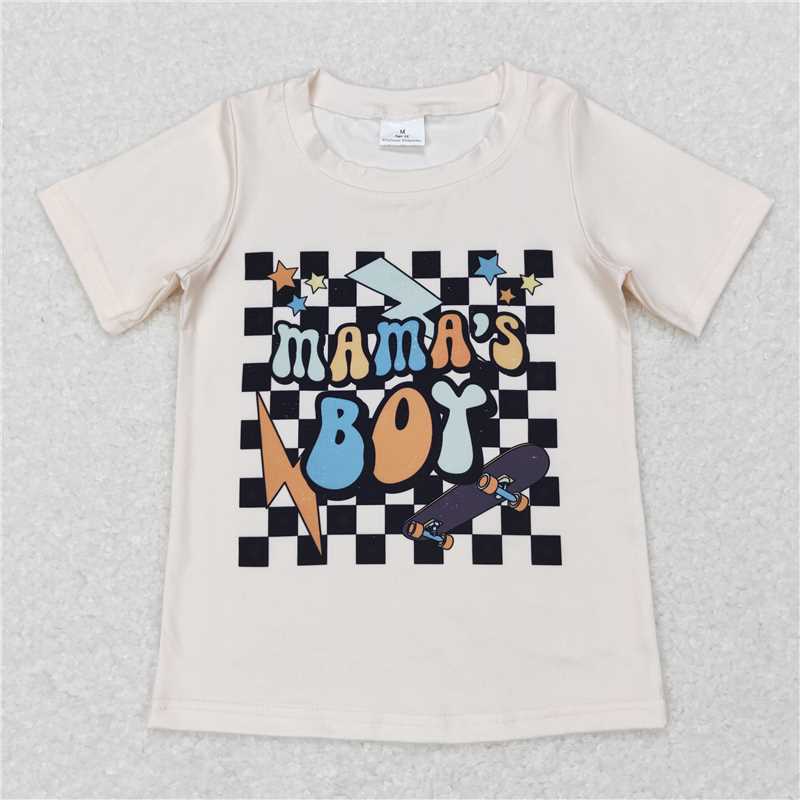 7.17 RTS NO MOQ Summer Baby Boys Shirt BT0447 Short Sleeve Tee Shirts Tops