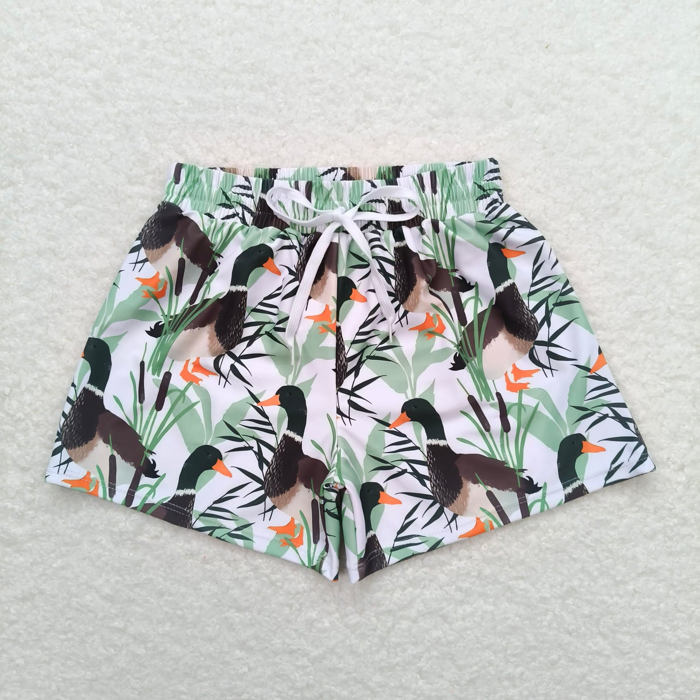 RTS NO MOQ Baby Boys Summer pants S0267 Ducks Print Trunks Swimsuits
