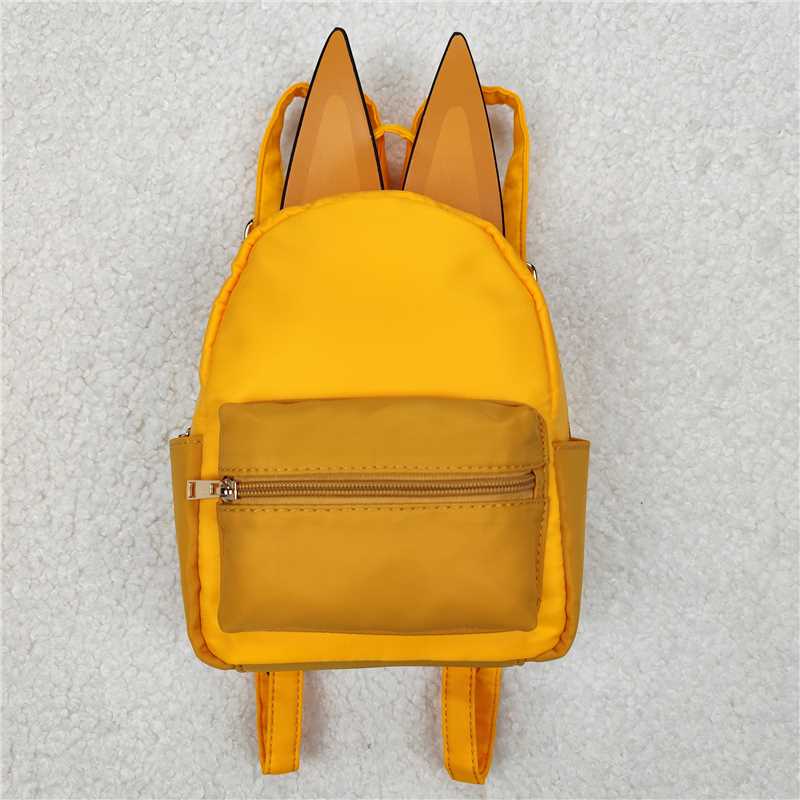 RTS NO MOQ Baby Kids Backpacks BA0282 Cute Orange Dog Ears Print Bags
