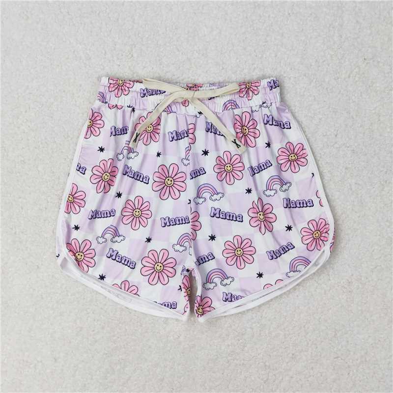 7.4 RTS NO MOQ Adult Women Summer Pants SS0172 Flowers Rainbow Summer Shorts
