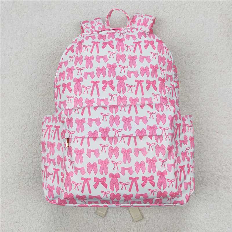 RTS NO MOQ Baby Kids Backpacks BA0285 Pink Bows Back To School Bags