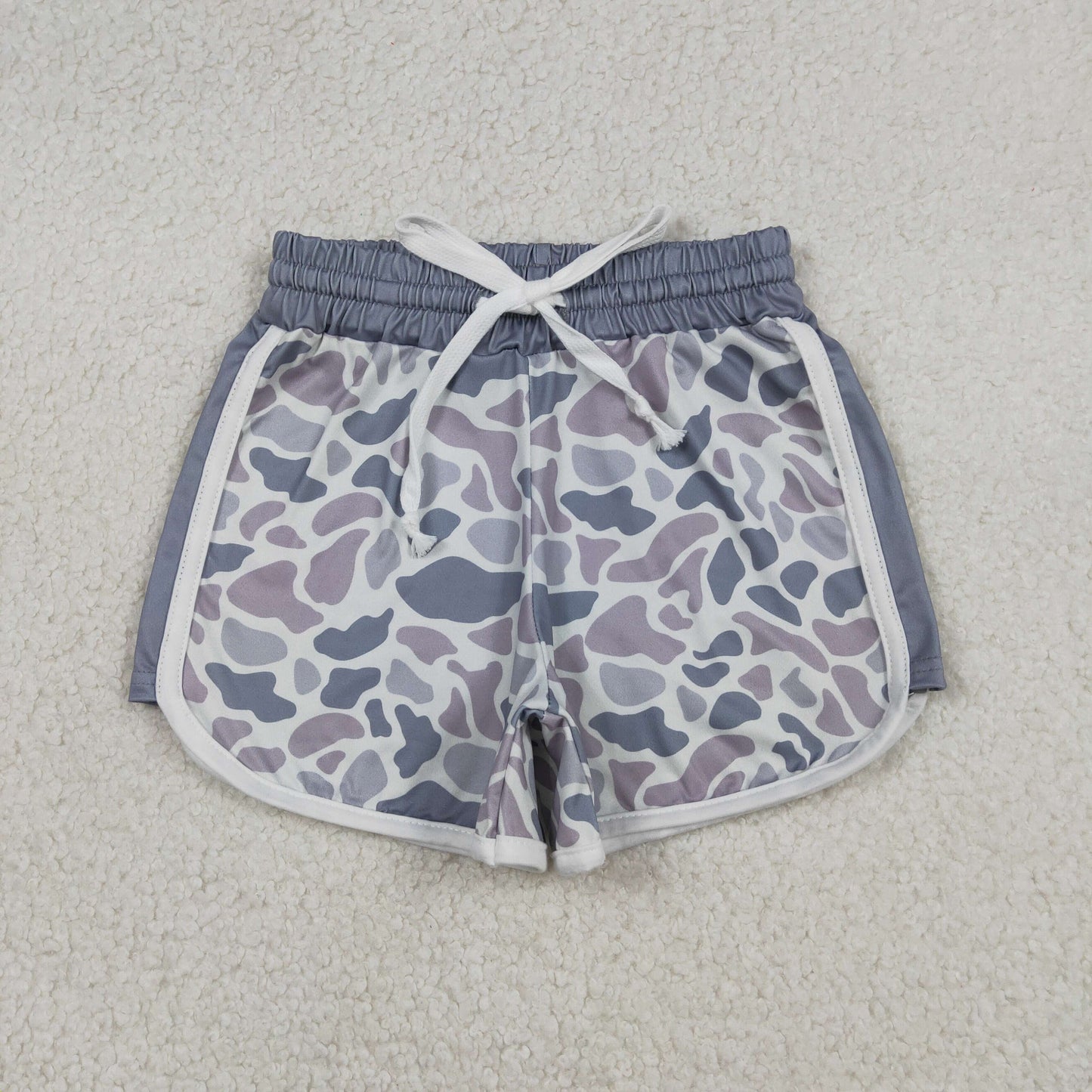 RTS Baby Girls Grey Camo Pattern Shorts Summer Bottoms