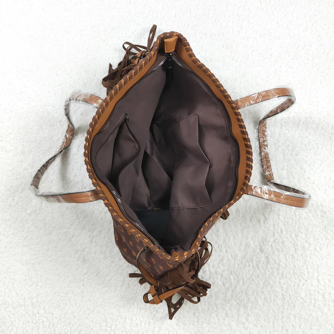 USA Shop RTS Turquoise Brown Handbags With Tassel