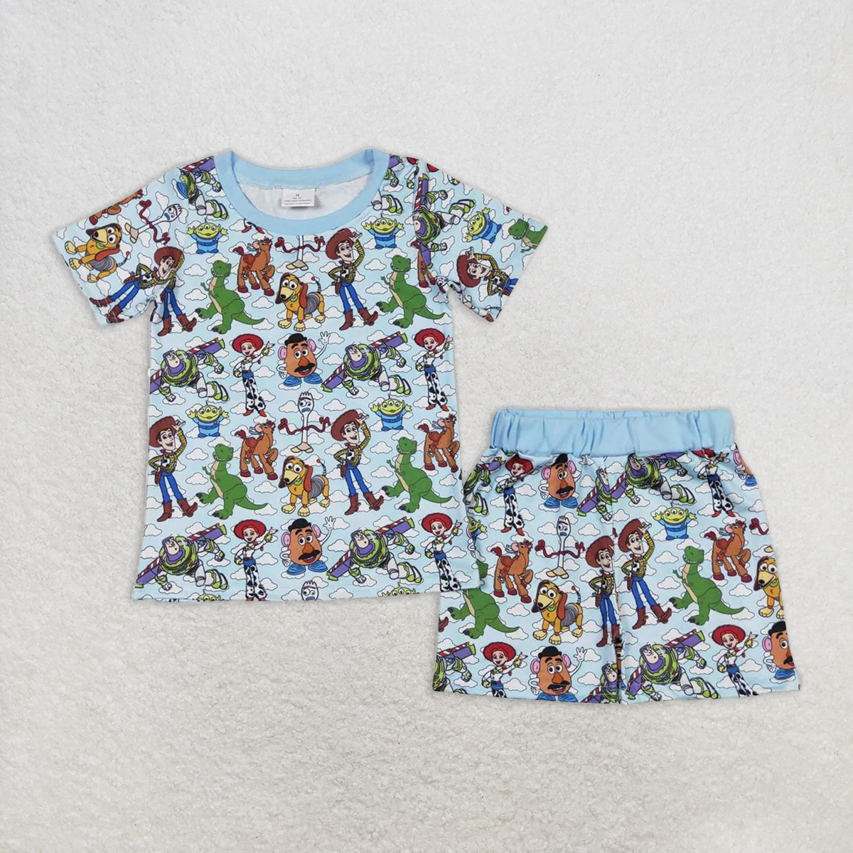 RTS NO MOQ Baby Boys kids Summer Sets BSSO0728 Short Sleeve Top Summer Shorts Pajamas Clothes Sets
