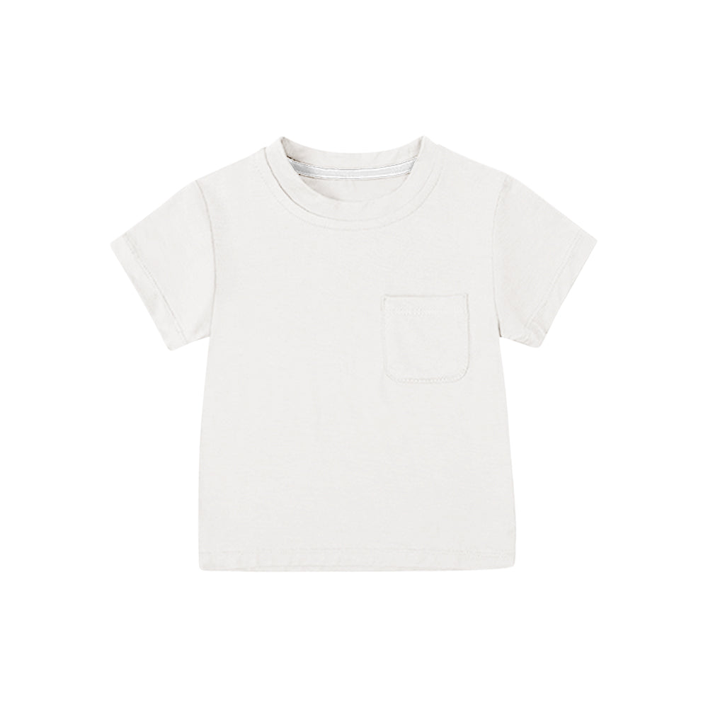 4.8 BT1221 Baby Boys White Short Sleeves Tee Shirts Top Pre order
