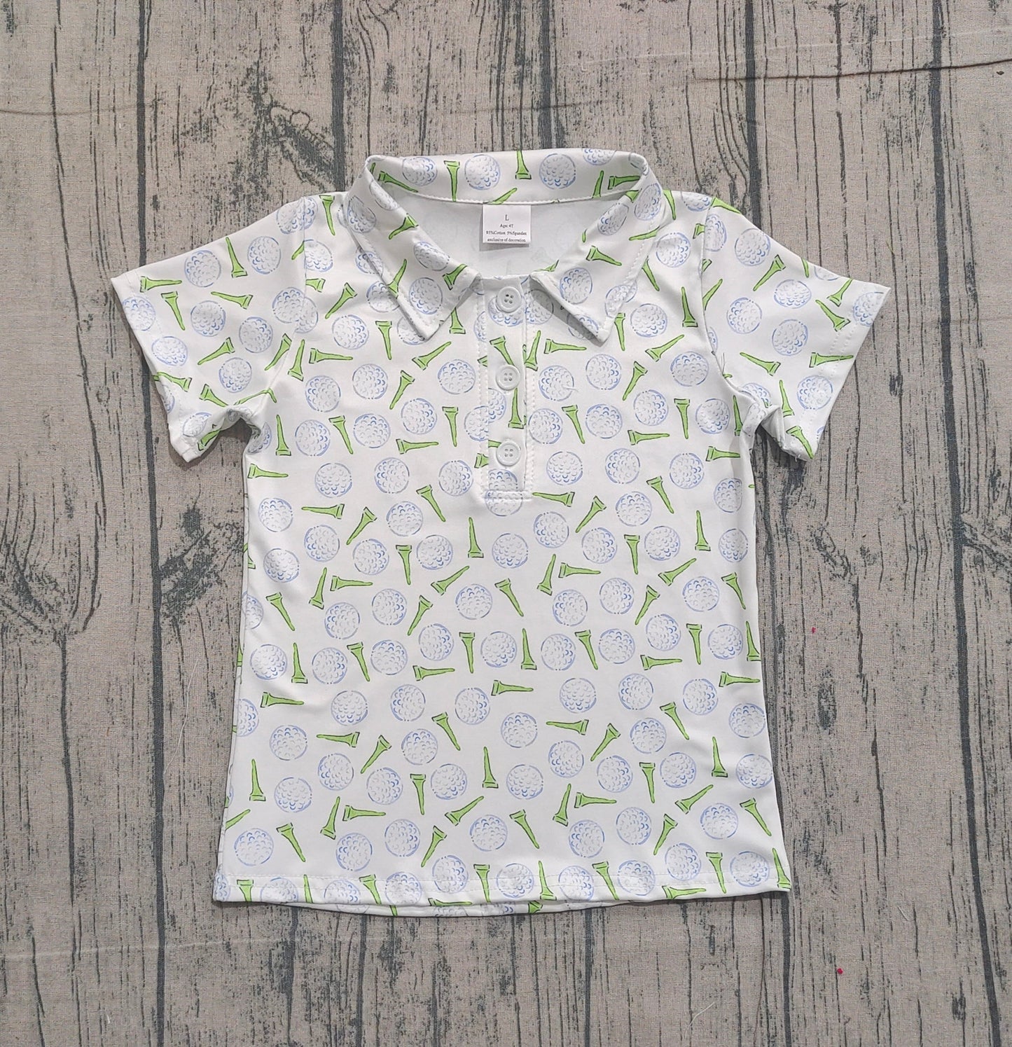 RTS Baby Boys Kids Short Sleeves Golf Buttons Shirt Tops