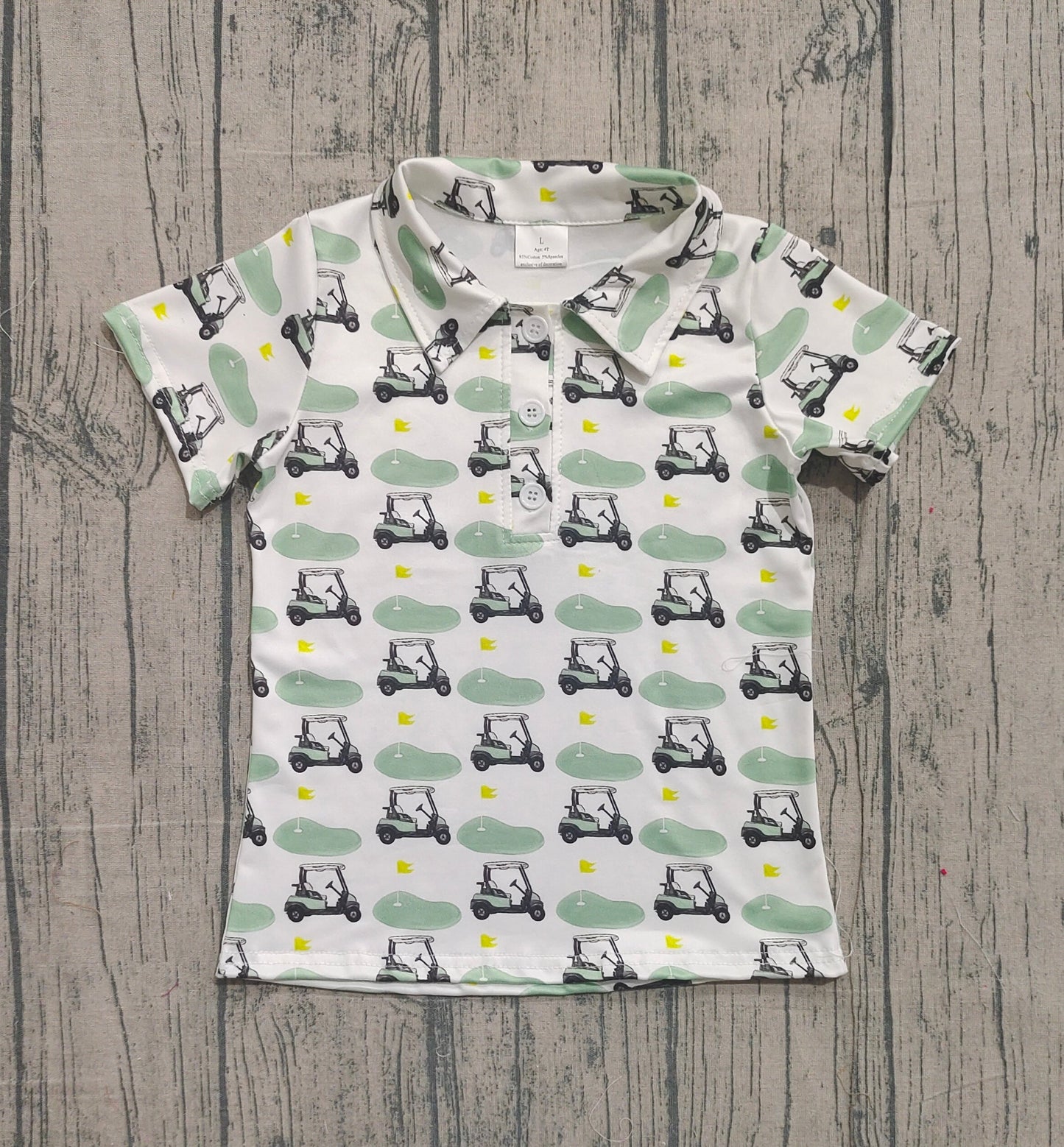 RTS Baby Boys Short Sleeves Buttons Golf Shirt Tops