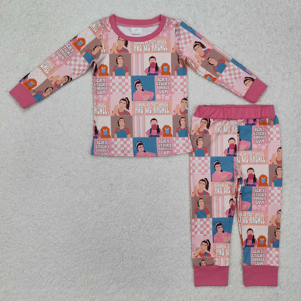 RTS NO MOQ Sibling Boys Baby Girls Long Sleeve Sets Checkered Tops Pants Pajamas Outfits