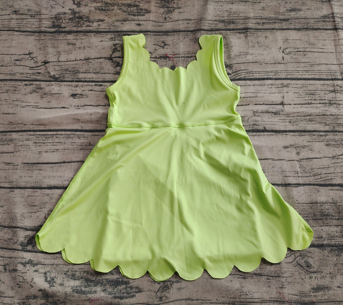 4.30 GSD2374 Baby Girls Aqua Sleeveless Yoga Knee Length Dresses Preorder