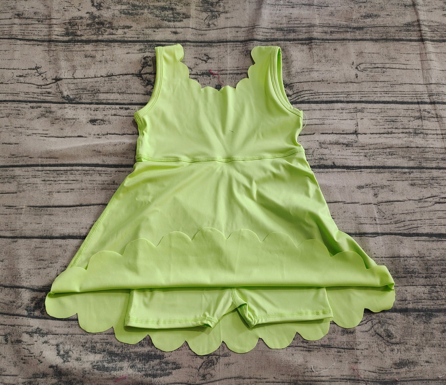 4.30 GSD2374 Baby Girls Aqua Sleeveless Yoga Knee Length Dresses Preorder