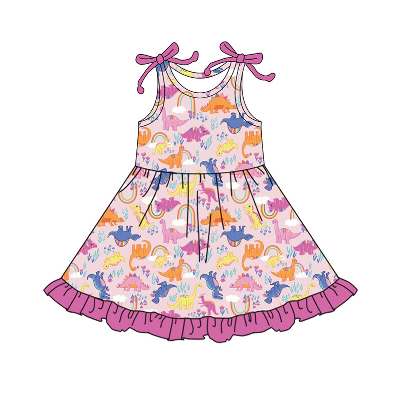 4.12 GSD2503 Baby Girls Summer Dinosaur Dress Pre order