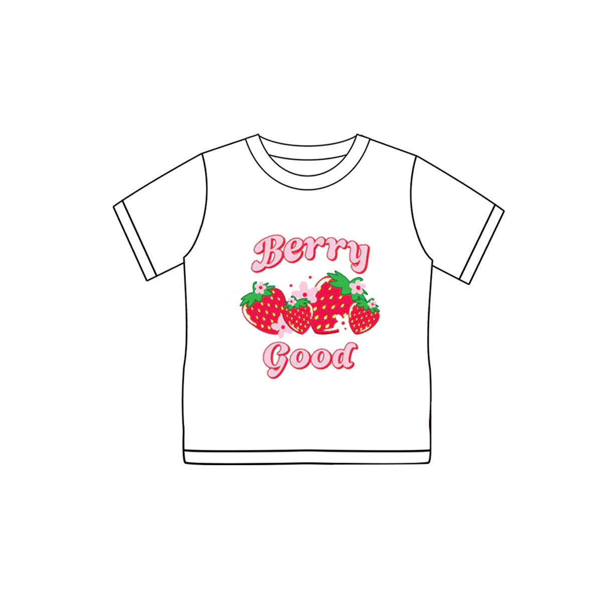 4.14 GT0963 Baby Girls Short Sleeves Strawberry Tee Shirts Top Pre order