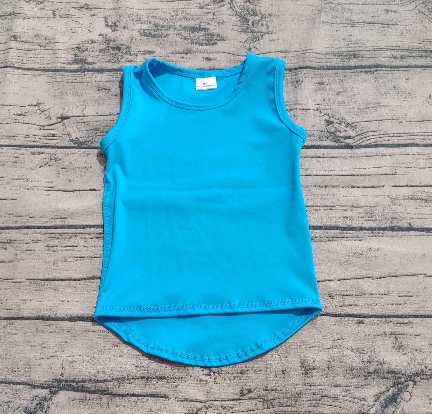 4.30 GT0986 Baby Girls Blue Yoga Sleeveless Vests Top Preorder