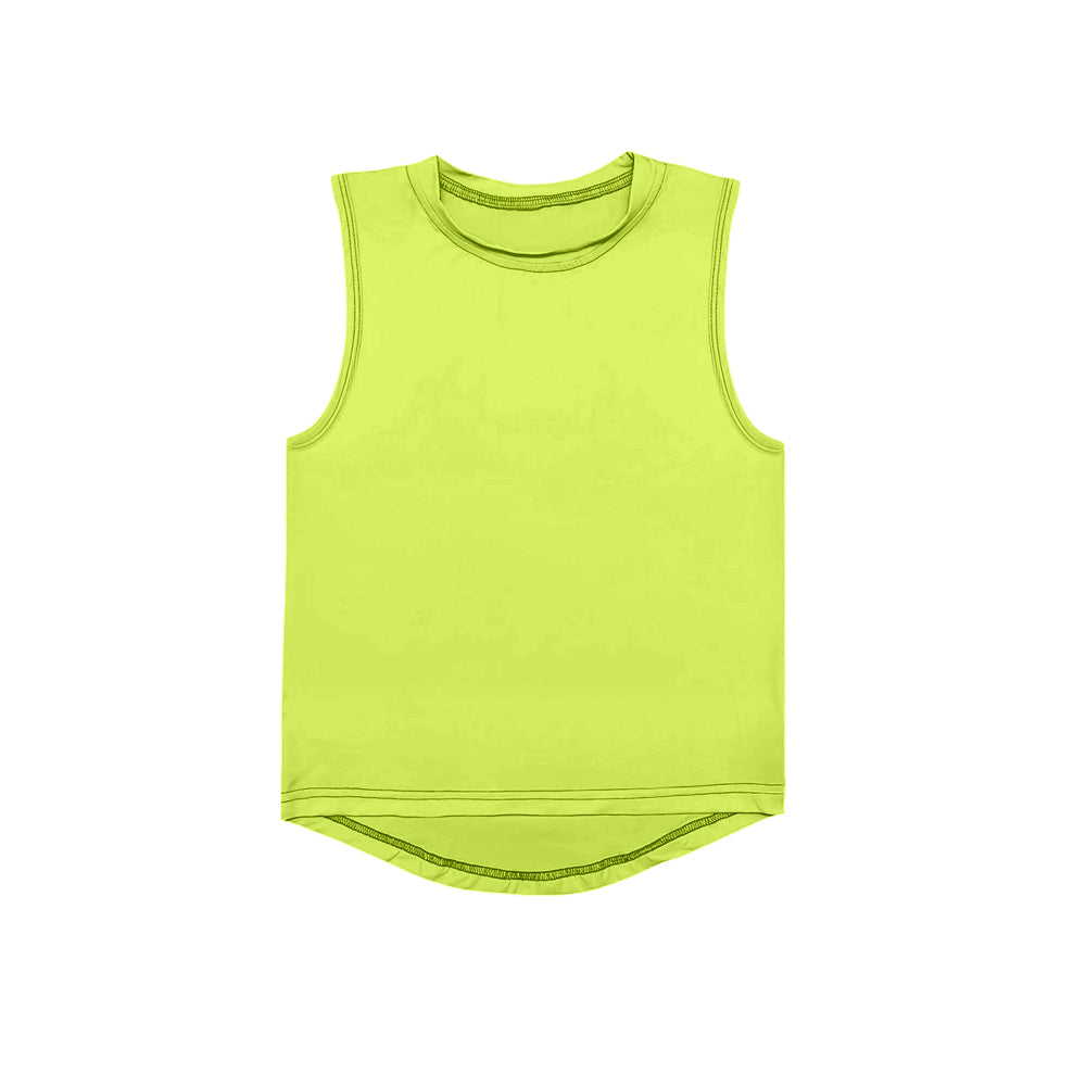 3.31 GT0998 Yellow Baby Girls Sleeveless Yoga Active Tee Shirts Tops Pre order