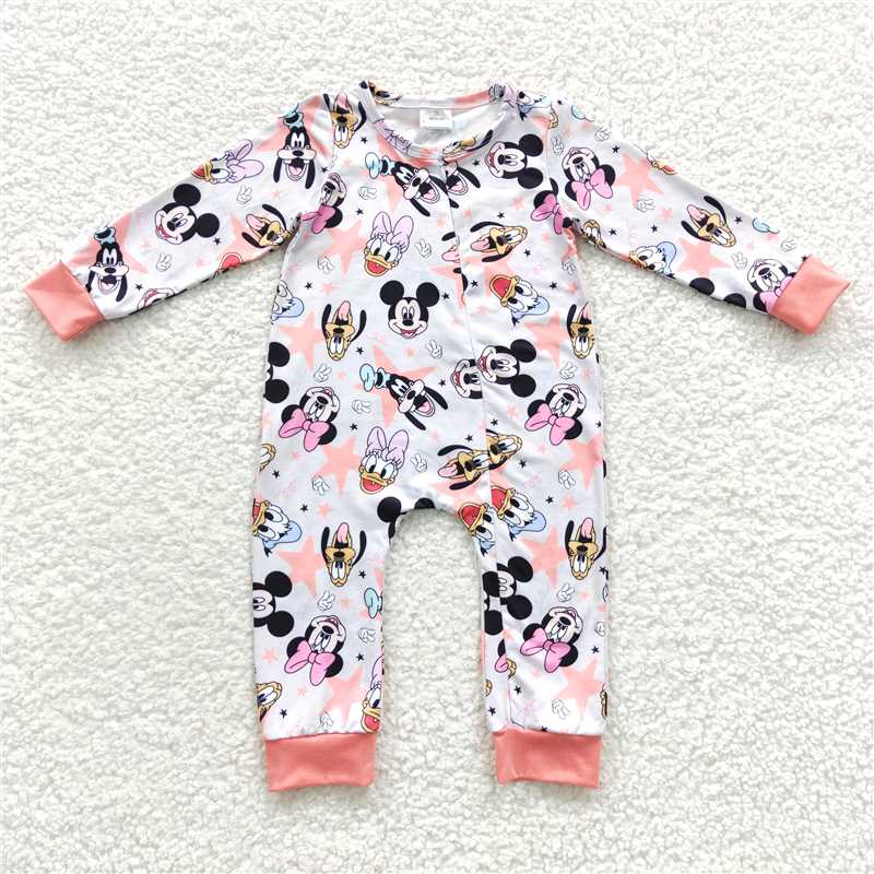 RTS NO MOQ Summer Sibling Baby Girls Mouse Ducks Top Skort Yoga Romper Sets