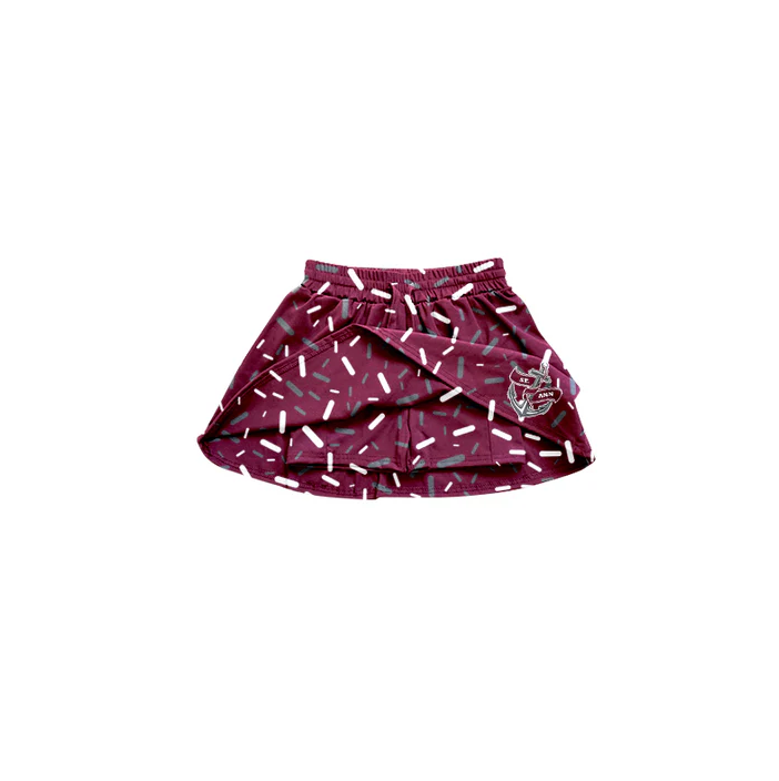 4.25 Preorder(moq 5) Baby Girls St Ann Team Skort Shorts Bottoms