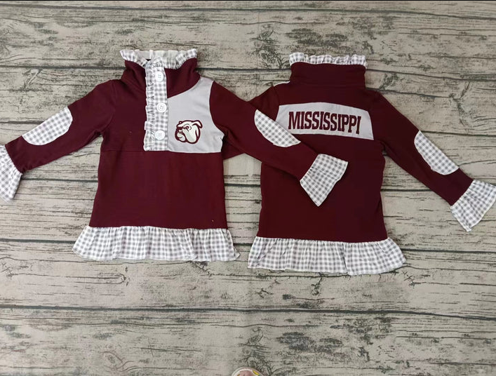 5.8 Baby Girls Team Dog Missi Pullover Shirt Tee Shirts preorder(moq 5)