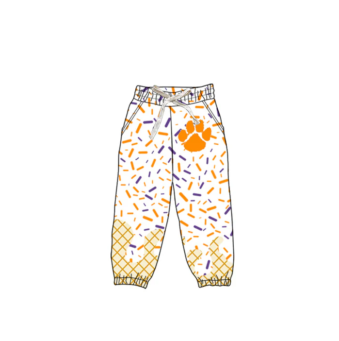6.12 Preorder(moq 5)Baby Boys Paw Orange Team Jogger Pants Bottoms