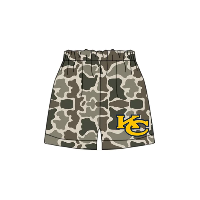 6.27 Preorder(moq 5) Baby Boys Camouflage KC Team Sports Shorts