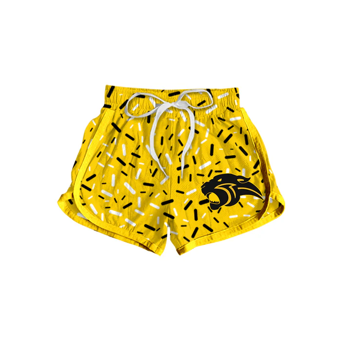 7.1 Preorder(moq 5) Baby Girls Golden Sprinkles Team Sports Shorts