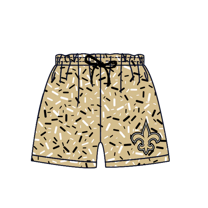 7.2 Preorder(moq 5) Baby Boys Yellow Anchors Team Sports Shorts