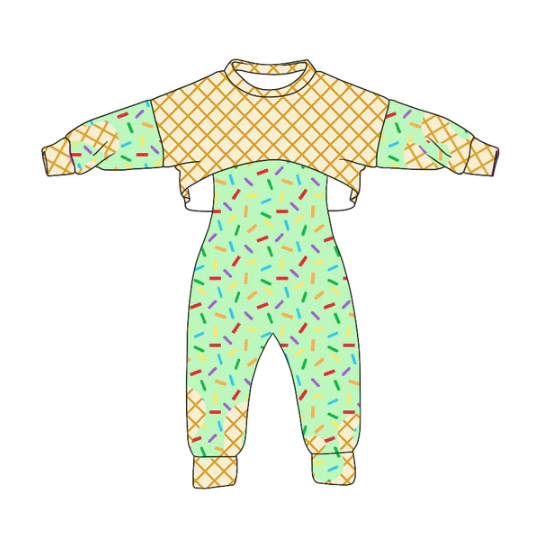 8.4 Preorder (moq 5)Baby Girls Long Sleeves Drip Shirt Top Jumpsuit 2 Piece Team Clothes Sets