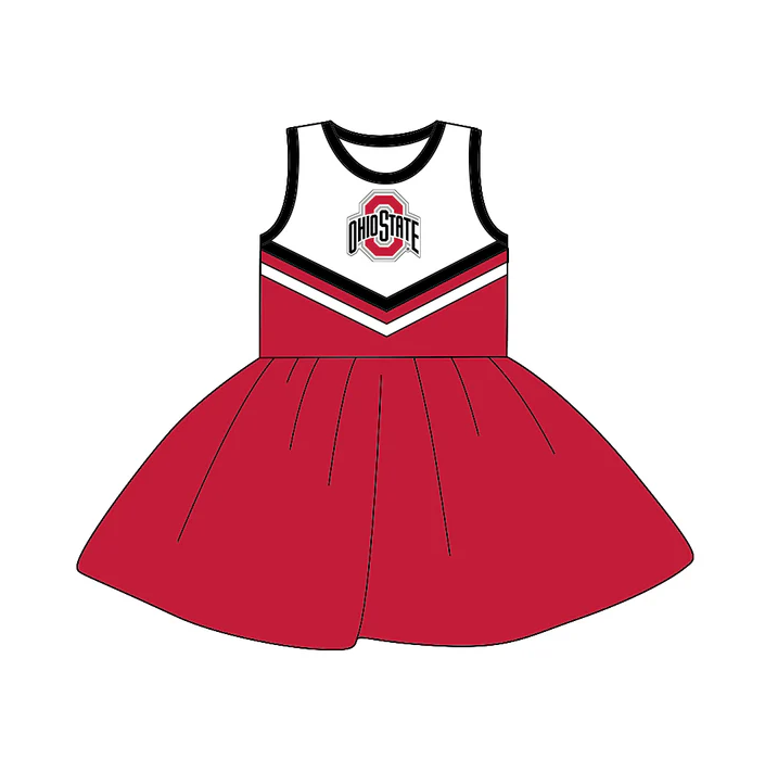 8.19 Baby Girls Team Sleeveless 18 A-Line Dresses preorder(moq 5)