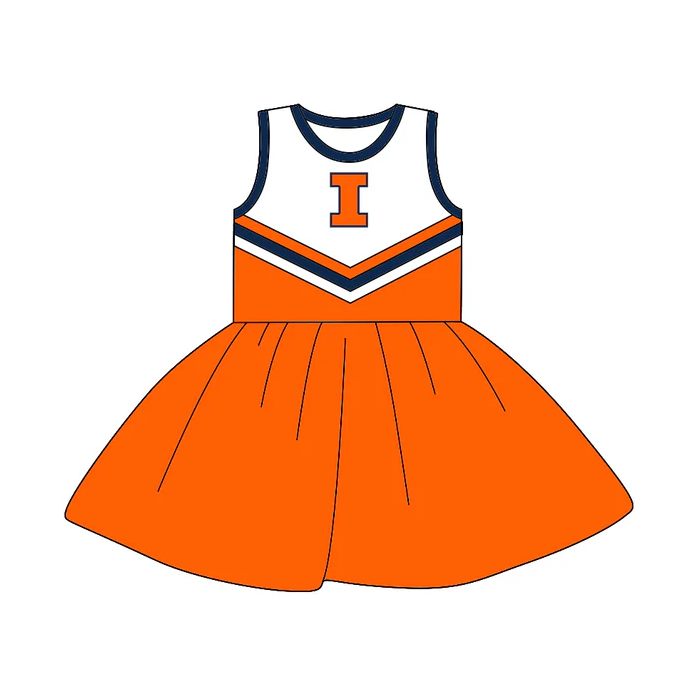 8.19 Baby Girls Team Sleeveless 14 A-Line Dresses preorder(moq 5)