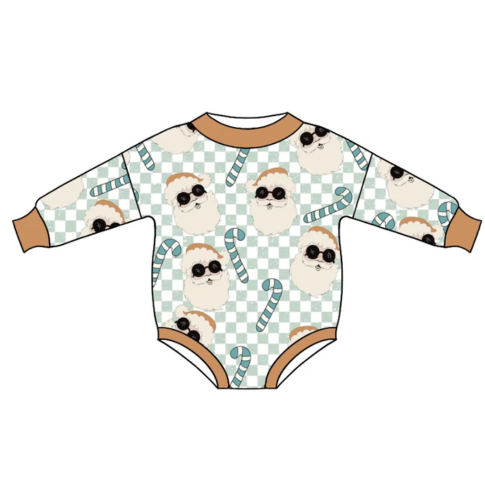 8.21 Baby Boys Santa Christmas Rompers preorder(moq 5)