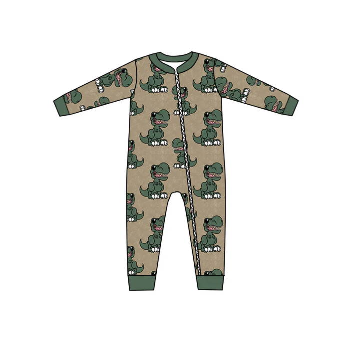 8.21 Dinosaur Baby Boys Infant Long Sleeve Rompers preorder(moq 5)