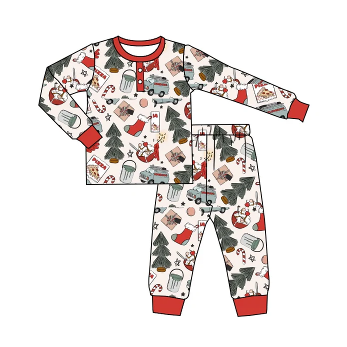 8.23 Baby Boys Christmas Present Pajamas Clothes Sets preorder(moq 5)