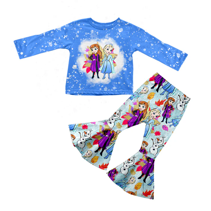 8.26 Baby Girls Fall Princess Sister Bell Pants 2pcs Clothing Sets preorder(moq 5)