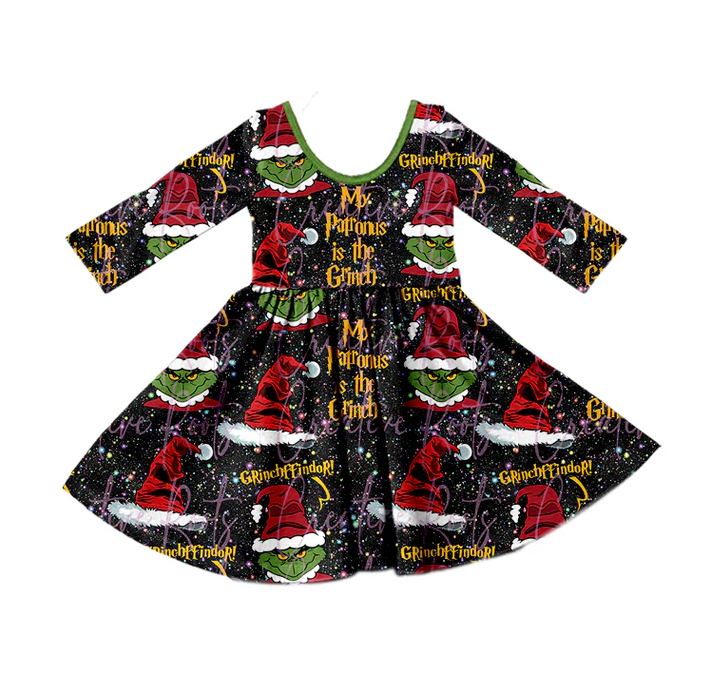 8.26 Baby Girls Christmas Santa Hats Twirl Dresses preorder(moq 5)