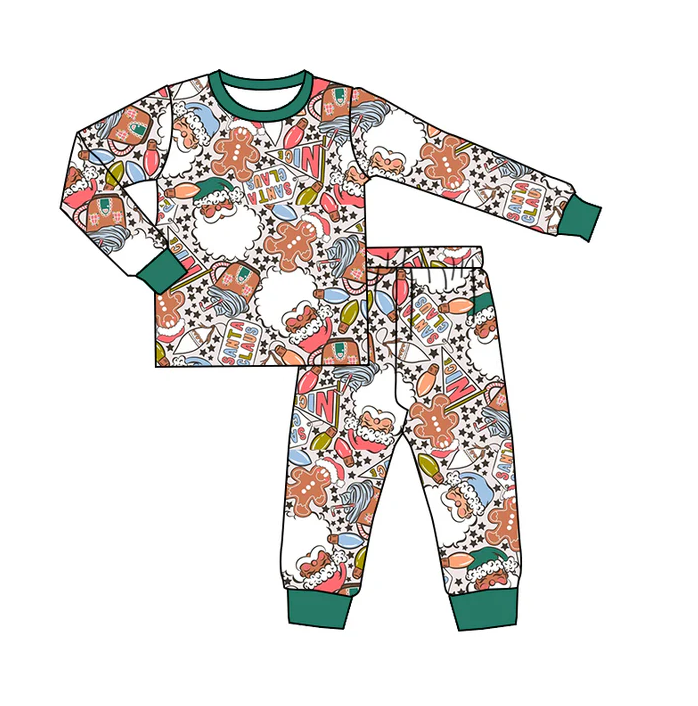 8.28 Baby Boys Christmas Long Sleeve 2pcs Pajamas Clothing Sets preorder(moq 5)