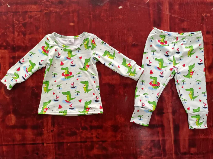 9.6 Baby Boys Dinosaur Pajamas Clothes Sets preorder(moq 5)