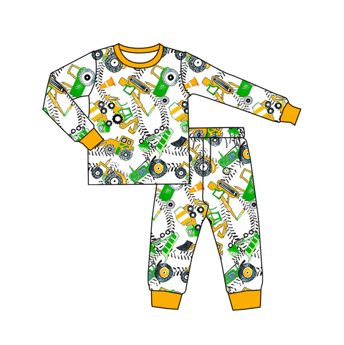 9.6 Baby Boys Construction Pajamas Clothing Sets preorder(moq 5)