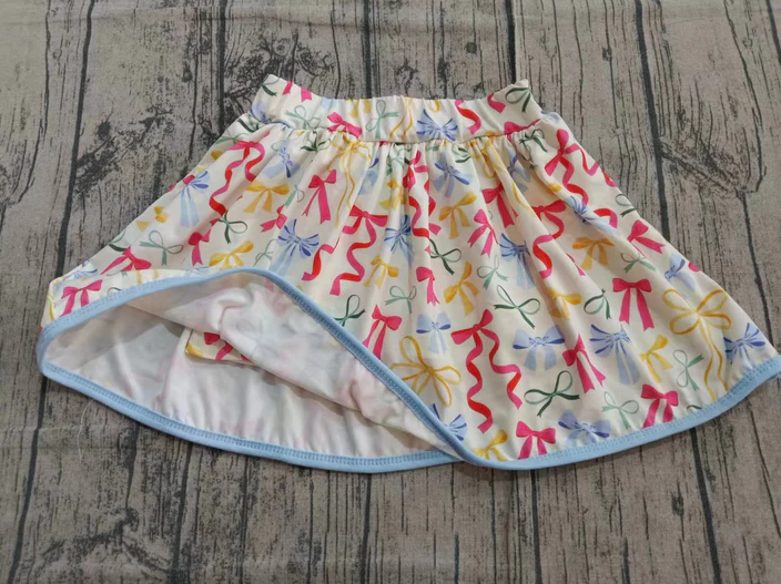 9.12 Preorder(moq 5) Baby Girls Colorful Bows Skirts Shorts Bottoms