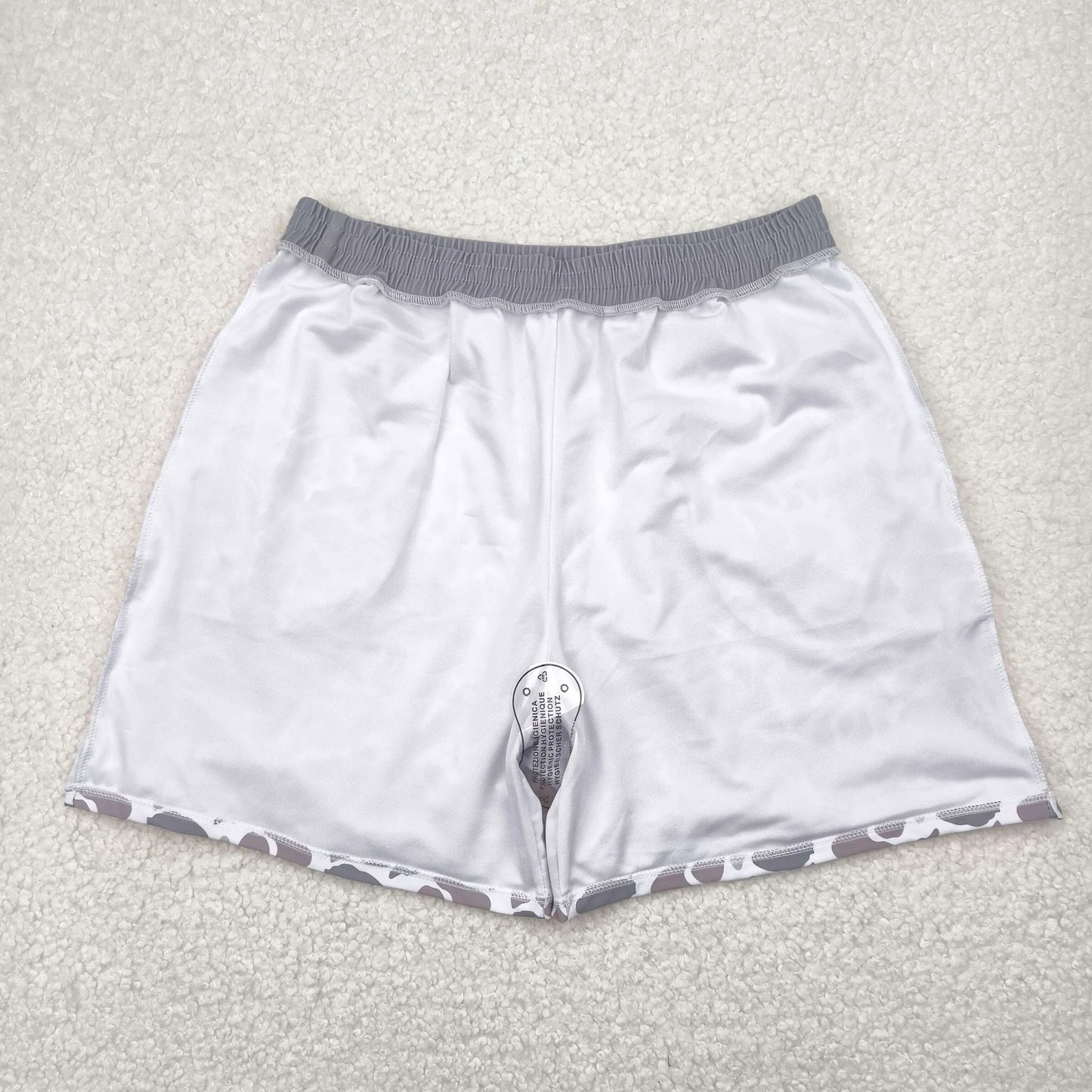 USA Shop RTS Adult Men Grey Camo Pockets Trunks Shorts Bottom Swimwear