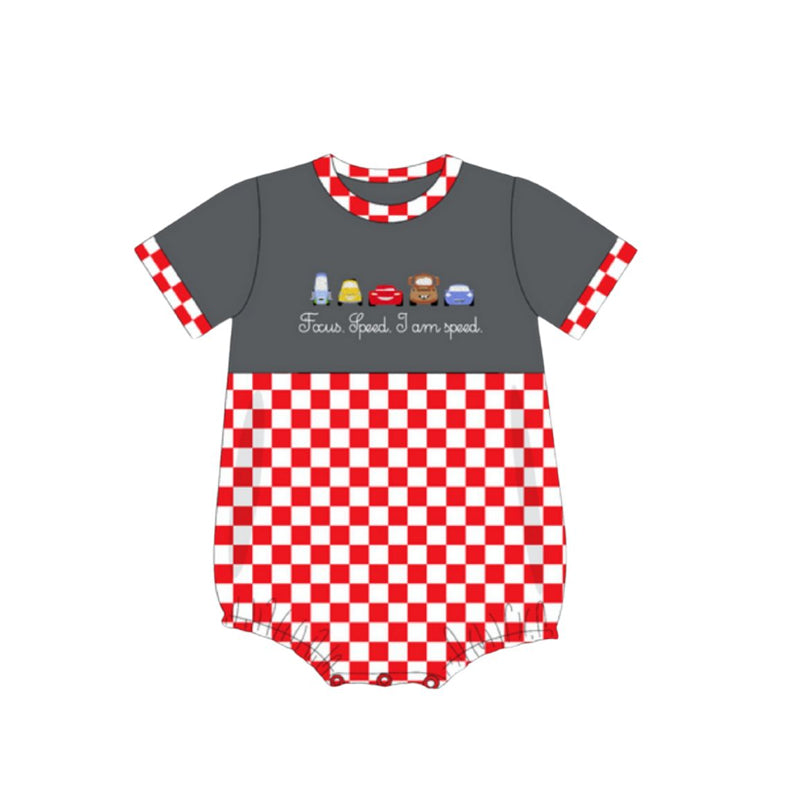 4.7 SR3030 Baby Boys Short Sleeves Cartoon Cars Rompers Pre order