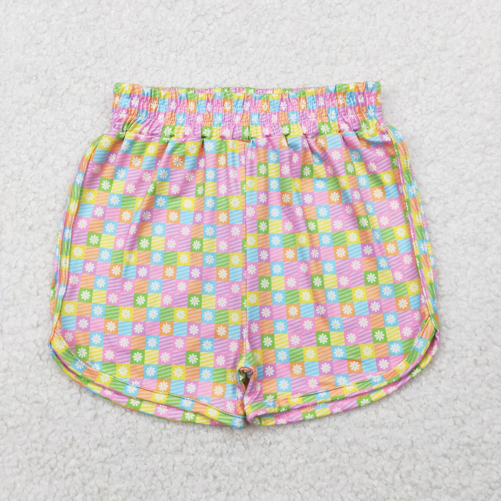 RTS NO MOQ Summer Sibling Baby Girls 4 Colors Sport Shorts Bottoms