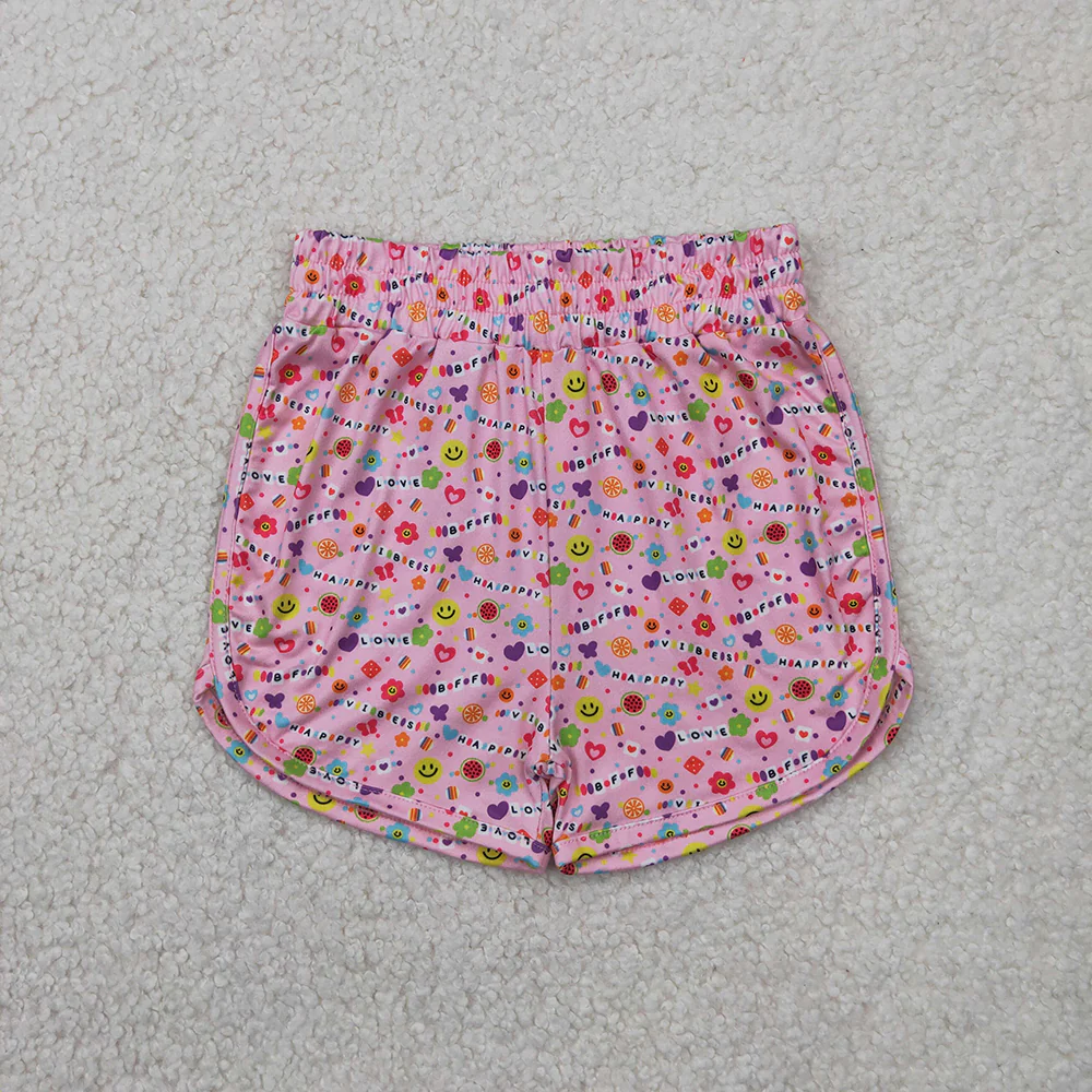 RTS NO MOQ Summer Sibling Baby Girls 4 Colors Sport Shorts Bottoms