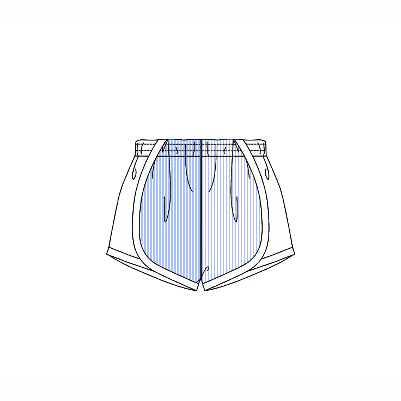 4.14 SS0489 Baby Girls Blue Stripe Shorts Bottoms Pre order