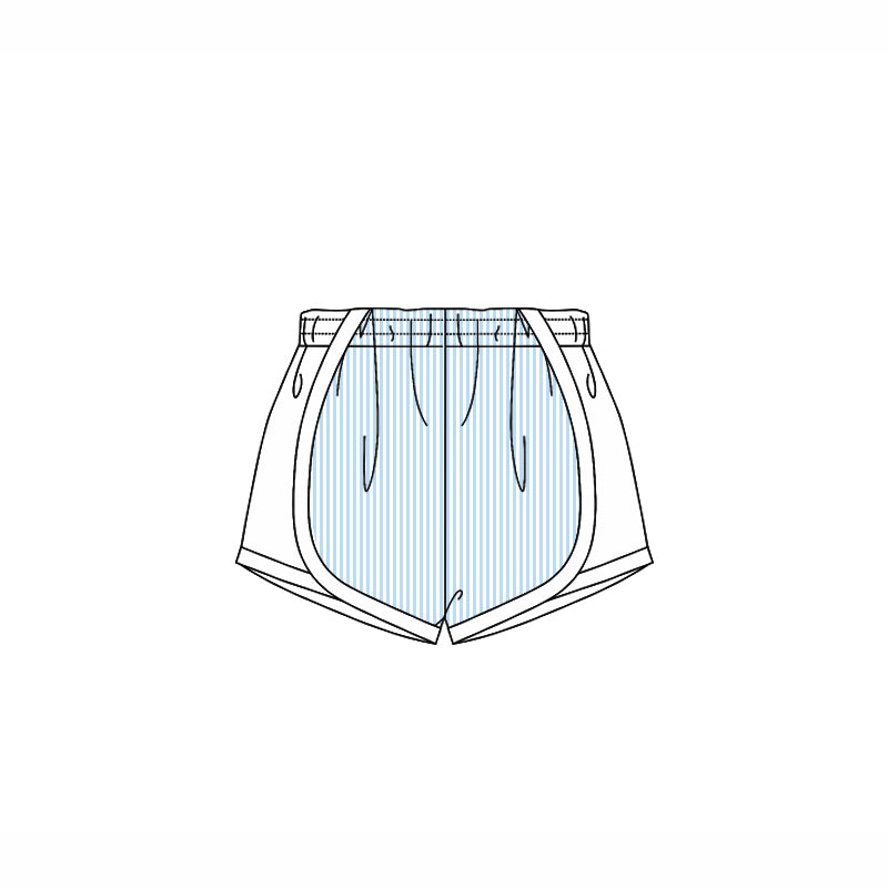 4.14 SS0491 Baby Girls Aqua Stripe Shorts Bottoms Pre order