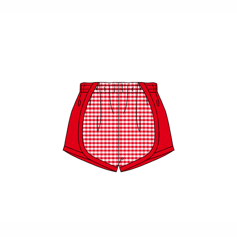 4.14 SS0494 Baby Girls Red Pink Plaid Shorts Bottoms Pre order