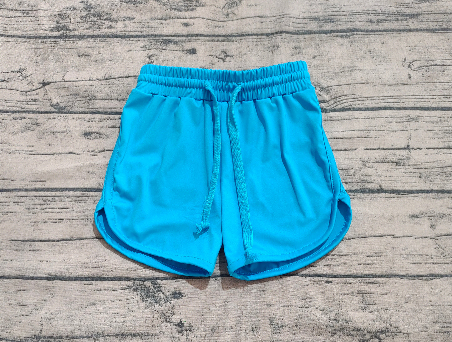 4.30 SS0504 Baby Girls Hot Blue Belt Yoga Shorts Bottoms Preorder