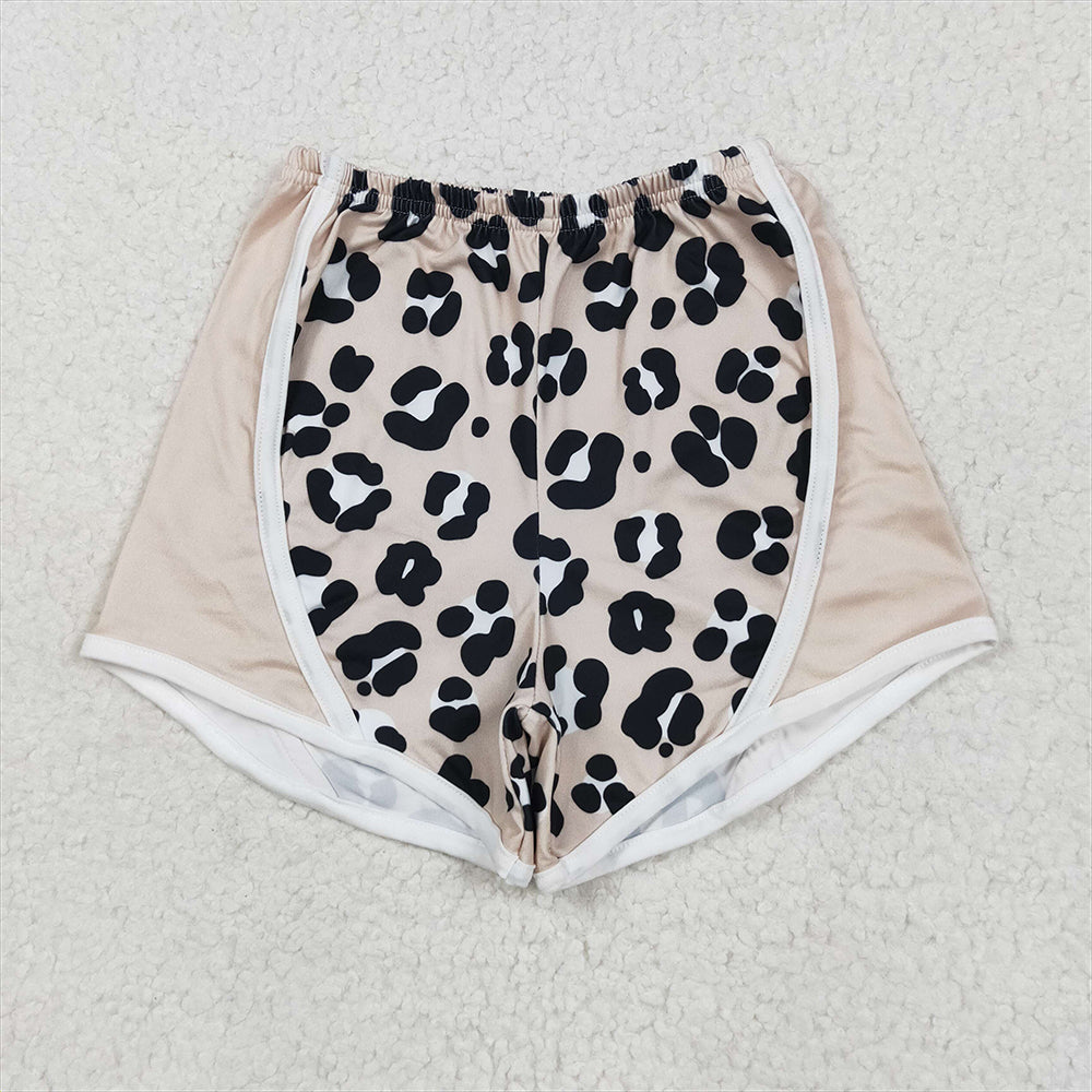 5.29 RTS NO MOQ Baby Girls Summer Pants SS0526 Khaki Leopard Print Leopard Shorts Bottoms