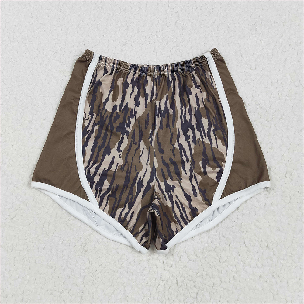 RTS NO MOQ Baby Girls Summer Pants SS0528 Olive Bottomland Camo Shorts Bottoms